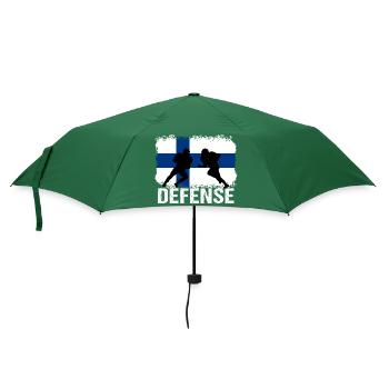 American Football Finnland Defense - Regenschirm (klein) - Flaschengrün - Vorne
