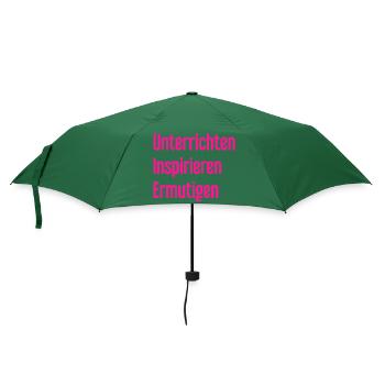 Unterrichten Inspirieren Ermutigen - Regenschirm (klein) - Flaschengrün - Vorne
