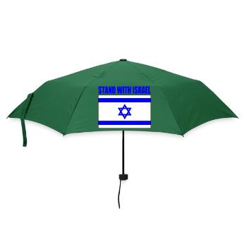 Stand with israel - Regenschirm (klein) - Flaschengrün - Vorne