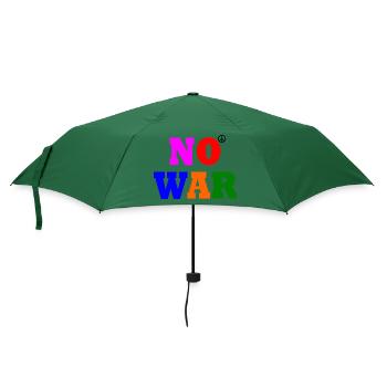 No war - Regenschirm (klein) - Flaschengrün - Vorne