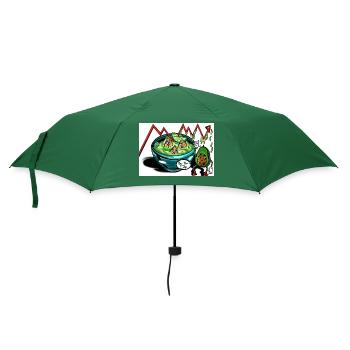 Buy the Dip - Regenschirm (klein) - Flaschengrün - Vorne