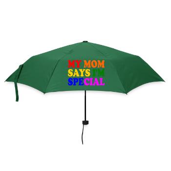 my mom says im special - Regenschirm (klein) - Flaschengrün - Vorne