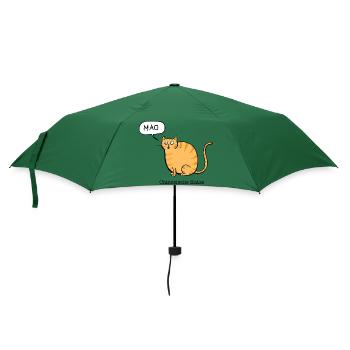 Chinesische Katze - Regenschirm (klein) - Flaschengrün - Vorne