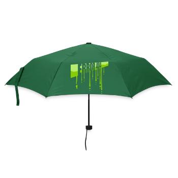 Schleim Tropfen Error 404 - Regenschirm (klein) - Flaschengrün - Vorne