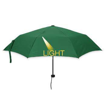 hellgelbes Licht - Regenschirm (klein) - Flaschengrün - Vorne