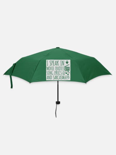 speak lyrics and sarcasm - Regenschirm (klein) - Flaschengrün