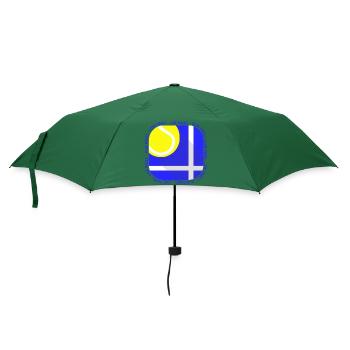Padel - Geschenk für Padel-Spieler - Regenschirm (klein) - Flaschengrün - Vorne
