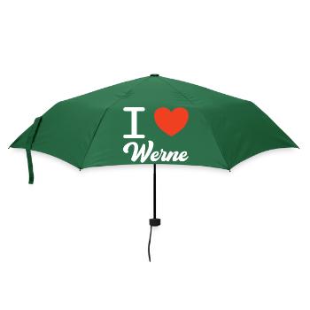 i love Bochum Werne - Regenschirm (klein) - Flaschengrün - Vorne