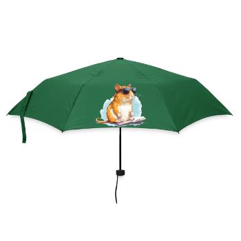 Mel die Rennmaus - Regenschirm (klein) - Flaschengrün - Vorne