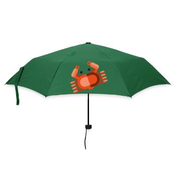 Meerestiere - Regenschirm (klein) - Flaschengrün - Vorne