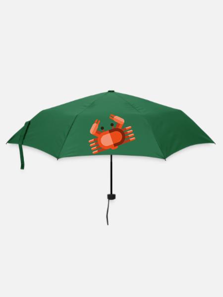 Meerestiere - Regenschirm (klein) - Flaschengrün