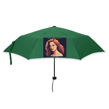 Digitale Kunst - Regenschirm (klein) - Flaschengrün - Vorne