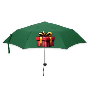 Geschenk - Regenschirm (klein) - Flaschengrün - Vorne