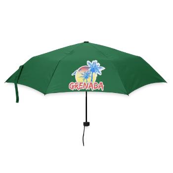 Urlaub Grenada - Regenschirm (klein) - Flaschengrün - Vorne