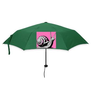 Schnecke - Regenschirm (klein) - Flaschengrün - Vorne