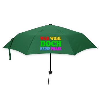 war wohl doch keine phase - Regenschirm (klein) - Flaschengrün - Vorne