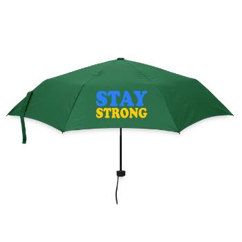 Stay strong - Regenschirm (klein) - Flaschengrün - Vorne