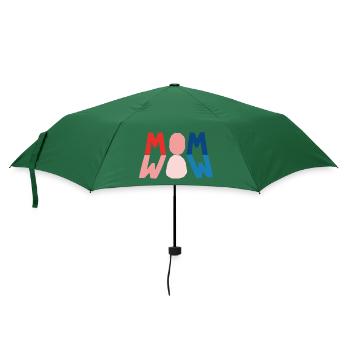 MOM=WOW - Regenschirm (klein) - Flaschengrün - Vorne