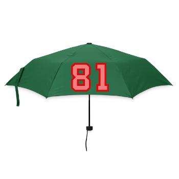 Coole Retro Retrostyle Jersey Nummer Rückennummer - Regenschirm (klein) - Flaschengrün - Vorne