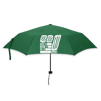 Kfz-Mechatroniker Autowerkstatt Werkstatt Auto - Regenschirm (klein) - Flaschengrün - Vorne