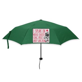 speak lyrics and sarcasm - Regenschirm (klein) - Flaschengrün - Vorne