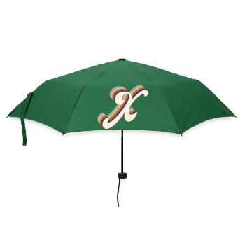 Buchstabe K - Regenschirm (klein) - Flaschengrün - Vorne