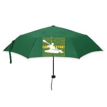 Kanu Kajak Kanu Kajak Kanu Kajak Kanu Kajak - Regenschirm (klein) - Flaschengrün - Vorne
