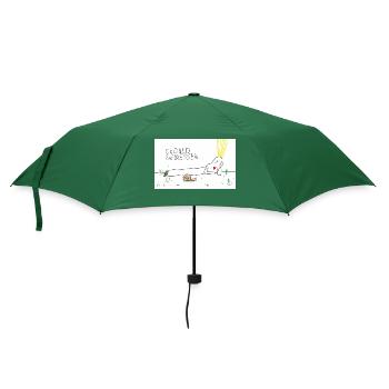 Geduld genießen - Regenschirm (klein) - Flaschengrün - Vorne