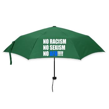 no racism no sexism no afd - Regenschirm (klein) - Flaschengrün - Vorne