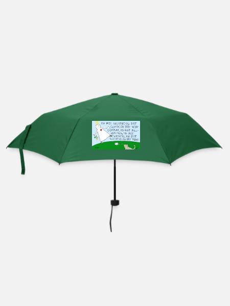 Du bist geliebt, du bist schön, du bist wunderbar, - Regenschirm (klein) - Flaschengrün