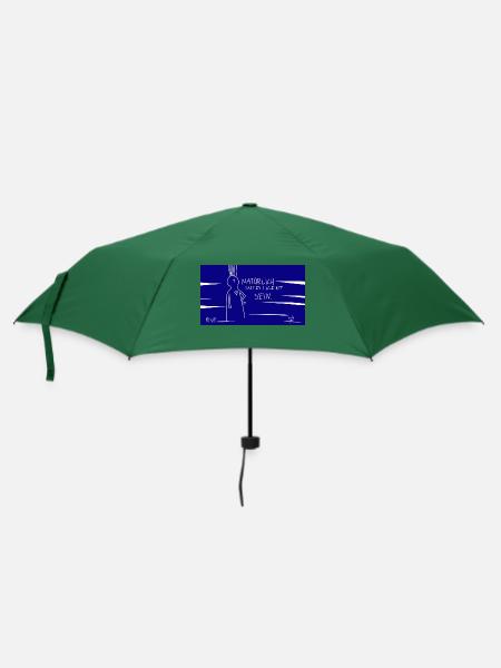 Natürlich intelligent sein. - Regenschirm (klein) - Flaschengrün