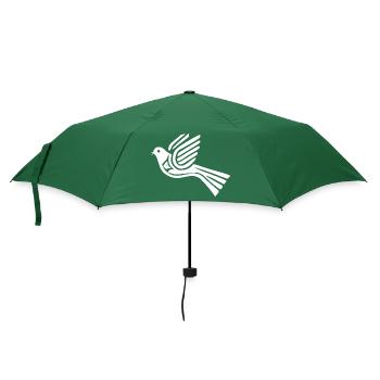 Friedenstaube taube - Regenschirm (klein) - Flaschengrün - Vorne
