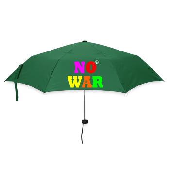 No war - Regenschirm (klein) - Flaschengrün - Vorne