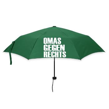 Omas gegen rechts - Regenschirm (klein) - Flaschengrün - Vorne
