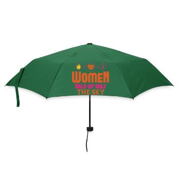 FRAUEN HALTEN DEN HALBEN HIMMEL HOCH - Regenschirm (klein) - Flaschengrün - Vorne