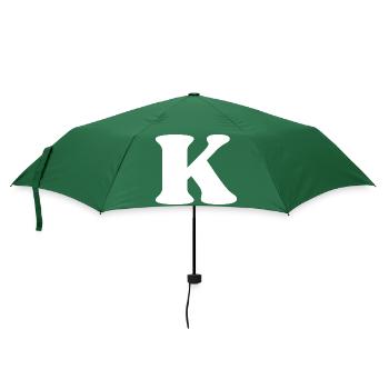 Buchstabe k - Regenschirm (klein) - Flaschengrün - Vorne