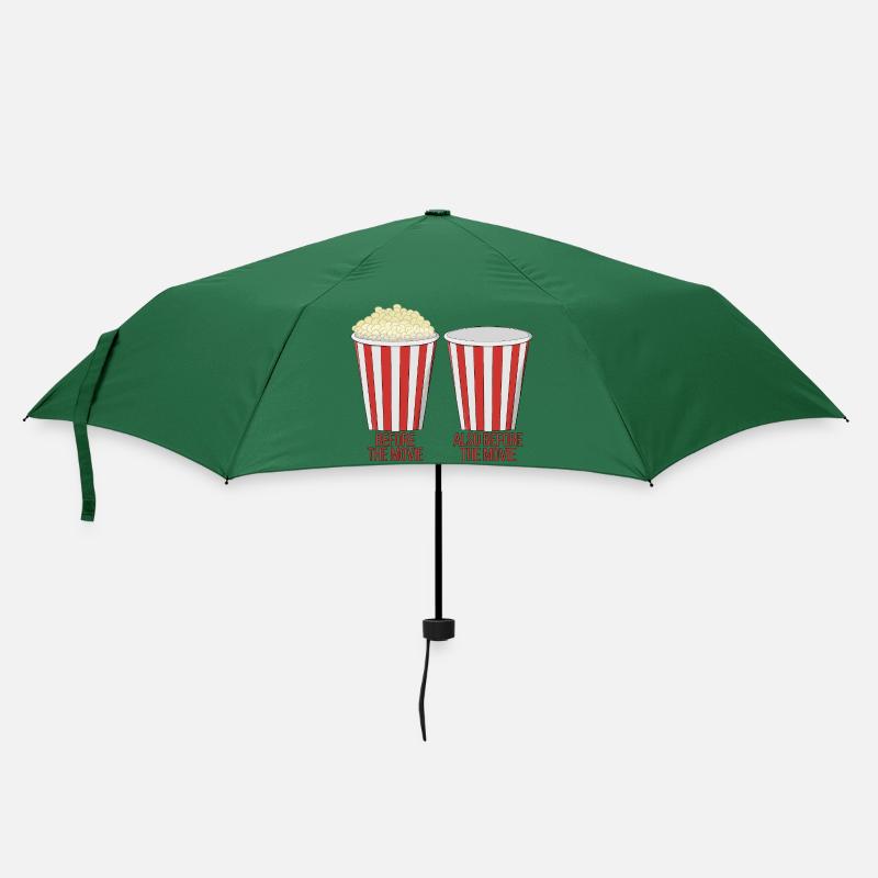 Popcorn im Kino - Regenschirm (klein) - Flaschengrün