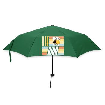 Sei nett niedlich Honig Freundlichkeit Biene Liebe inspirierend - Regenschirm (klein) - Flaschengrün - Vorne