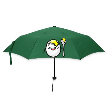 frühstücksei beim frisieren - Regenschirm (klein) - Flaschengrün - Vorne