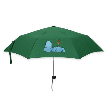 Nilpferd Cocktail - Regenschirm (klein) - Flaschengrün - Vorne