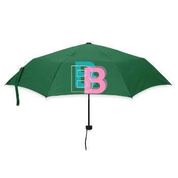 B wie Buchstabe - Regenschirm (klein) - Flaschengrün - Vorne