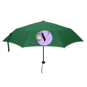 Brief V Blumenkranz - Regenschirm (klein) - Flaschengrün - Vorne