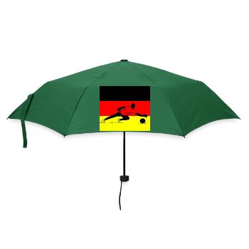 Soccer Fussball - Regenschirm (klein) - Flaschengrün - Vorne