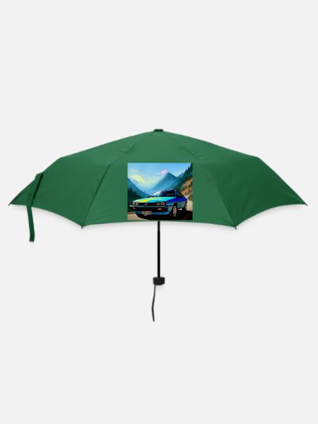 Sportwagen 80er Jahre - Regenschirm (klein) - Flaschengrün