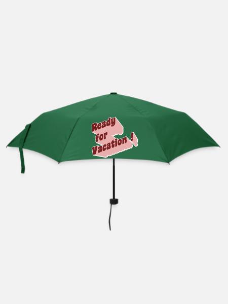 Ready for vacation! - Regenschirm (klein) - Flaschengrün