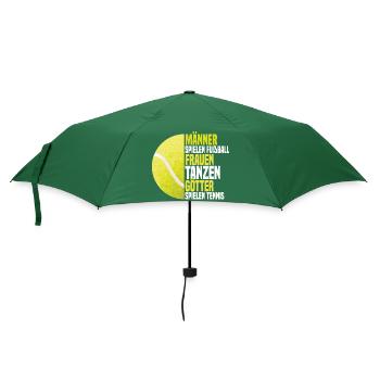 Götter Spielen Tennis - Regenschirm (klein) - Flaschengrün - Vorne