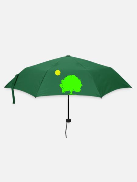 baum sonne - Regenschirm (klein) - Flaschengrün