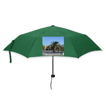 Palme - Regenschirm (klein) - Flaschengrün - Vorne