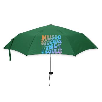 Music Touches The Soul - Regenschirm (klein) - Flaschengrün - Vorne