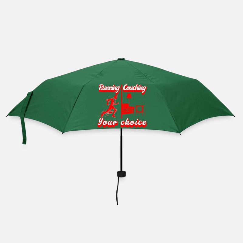 Courir ou s’installer ? À vous de choisir - Parapluie standard - vert bouteille